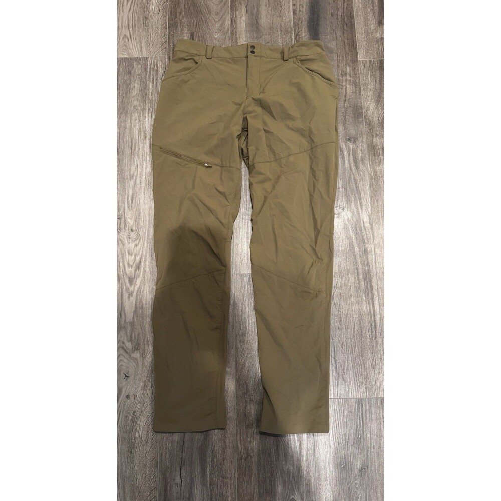 Duluth Trading AKHG Roadless Slim Leg Pants Women Olive Hiking 31” Inseam 91419